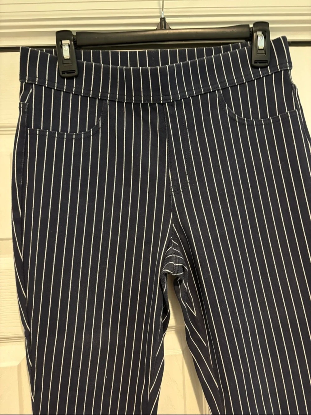 Time and Tru Navy Pinstriped Skinny Pants